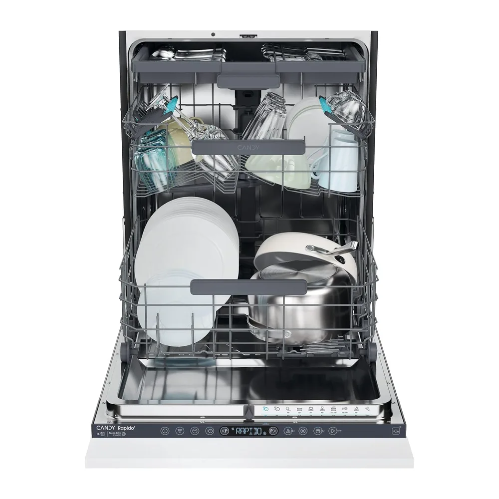 CS6C2S3PSA RapidO' - Lavastoviglie da Incasso 60 cm, a Scomparsa Totale, Wifi, 16 Coperti, Classe energetica — 5