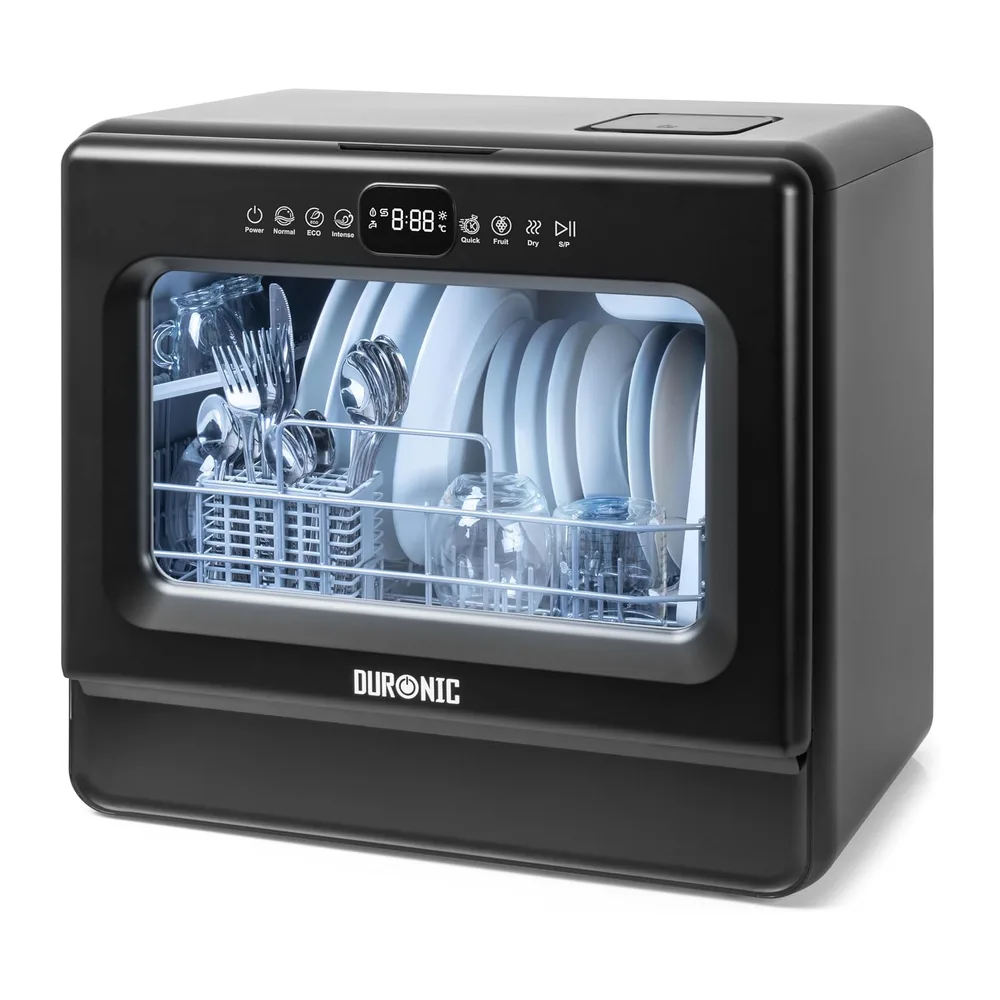 Duronic DW10 Lavastoviglie Piccola Portatile 1050W da Tavolo Compatta
