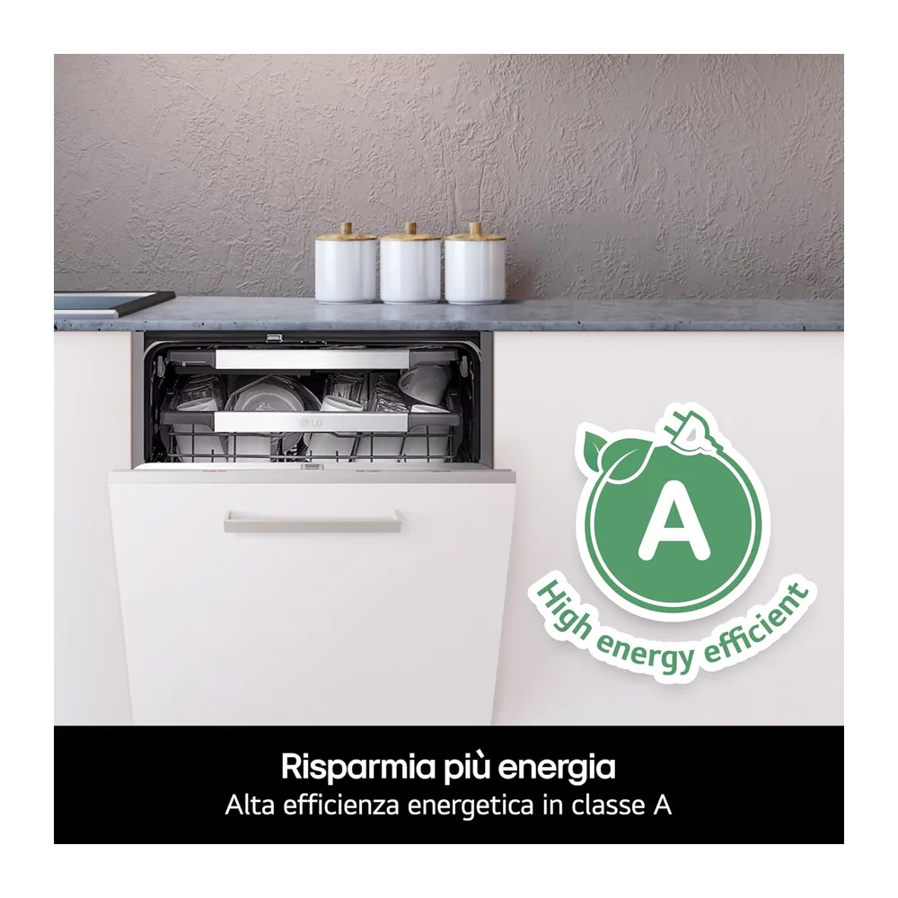 LG DB375TXS Lavastoviglie da Incasso Classe A,14 Coperti — 3