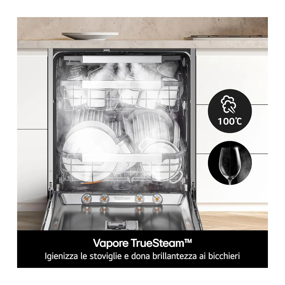 LG DB375TXS Lavastoviglie da Incasso Classe A,14 Coperti — 4