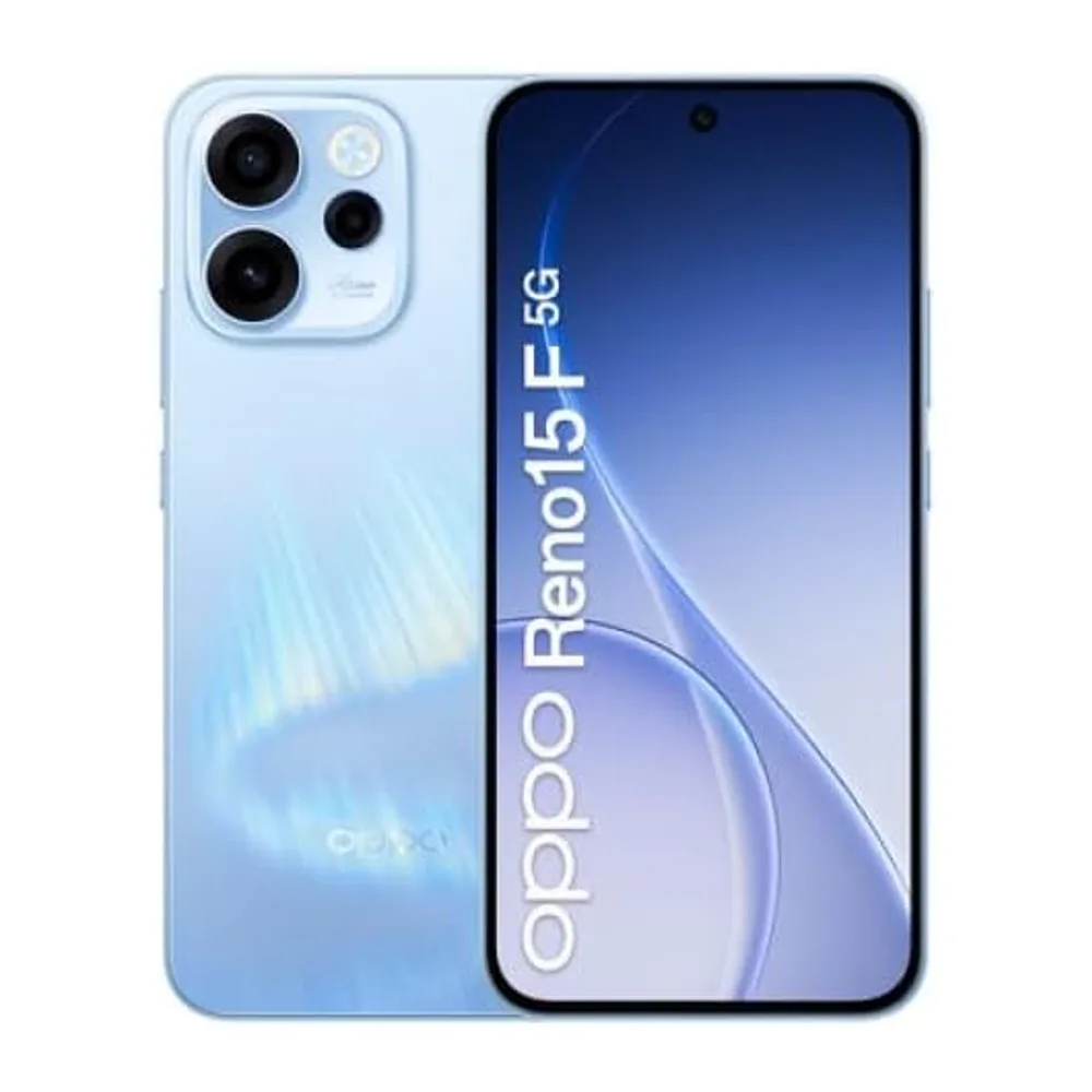 OPPO Reno15 F 5G AI Smartphone, Tripla fotocamera 50+8+2MP, Selfie 50MP, Display 6.57" 120HZ AMOLED FHD+,