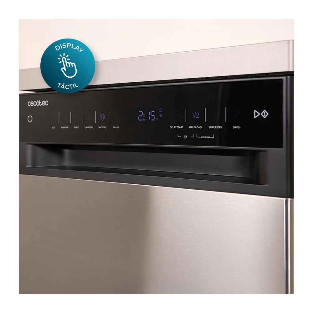Cecotec Lavastoviglie Libera Installazione 45cm Bolero Aguazero 4560 Inox Connected. 11 Coperti — 6
