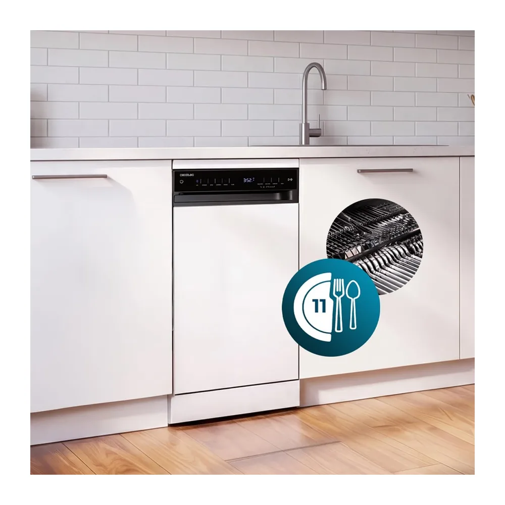 Cecotec Lavastoviglie Libera Installazione 45 cm Bolero Aguazero 4560 Connected. 11 Coperti — 3