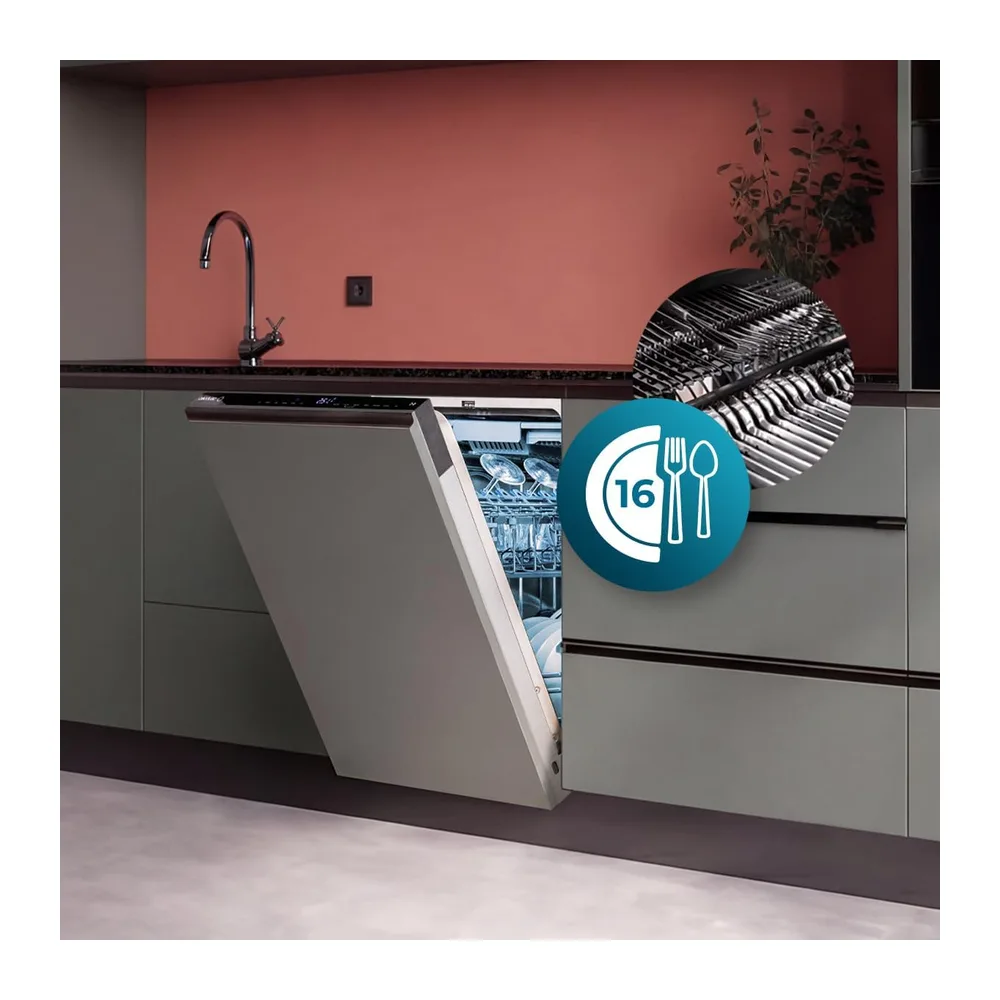 Cecotec Lavastoviglie da Incasso 60 cm Bolero Aguazero 6280 Full-BI. 16 Coperti — 3