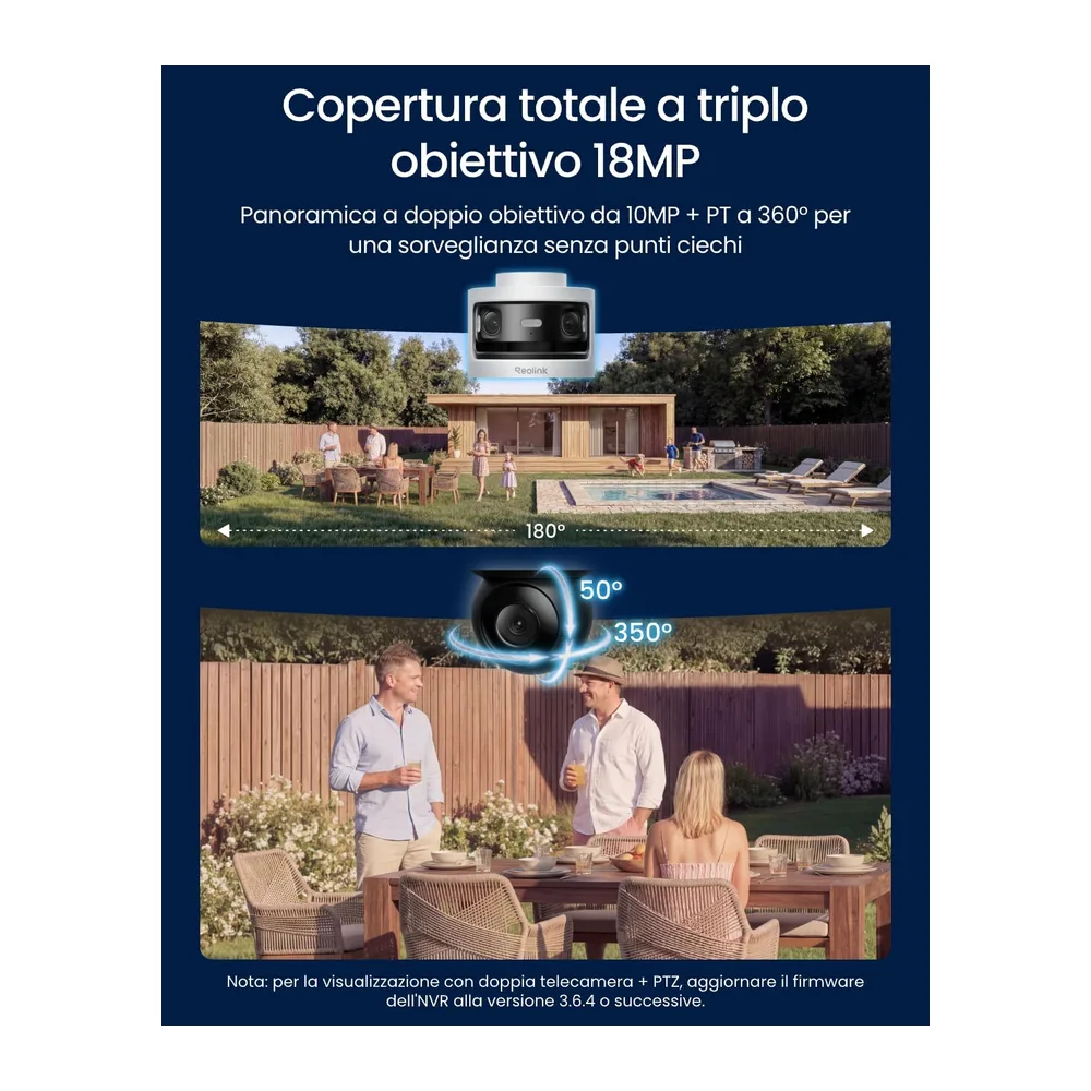 Reolink Telecamera di Sicurezza a Triplo Obiettivo da Esterno — 2