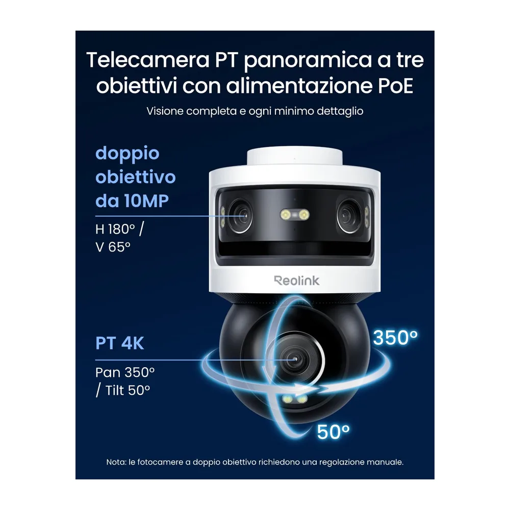 Reolink Telecamera di Sicurezza a Triplo Obiettivo da Esterno — 4