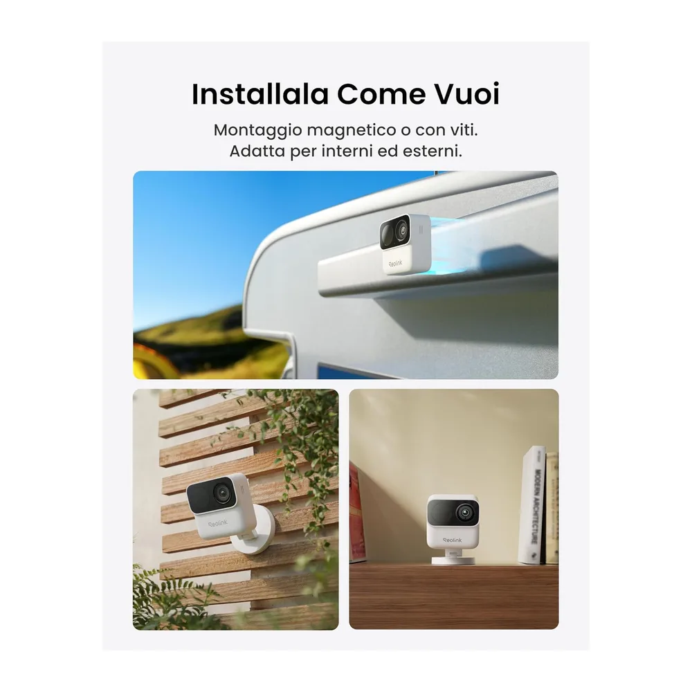 Reolink Kit Telecamera 2MP da Esterno Argus MagiCam con Home Hub Mini — 5