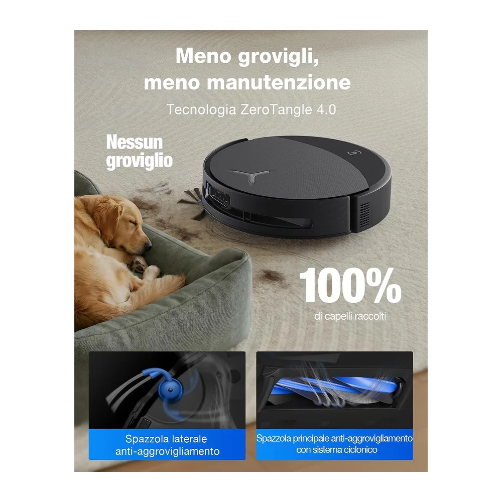 ECOVACS T90 PRO OMNI Robot Aspirapolvere Lavapavimenti OZMO ROLLER 30000Pa — 4