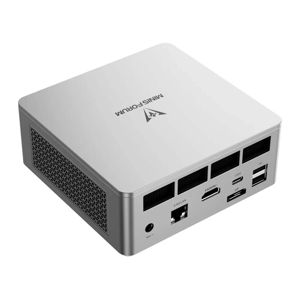 MINISFORUM UM750L Slim Mini PC, AMD Ryzen 5 7545U (6 core / 12 thread, fino a 4,9 GHz), 16 GB LPDDR5, SSD