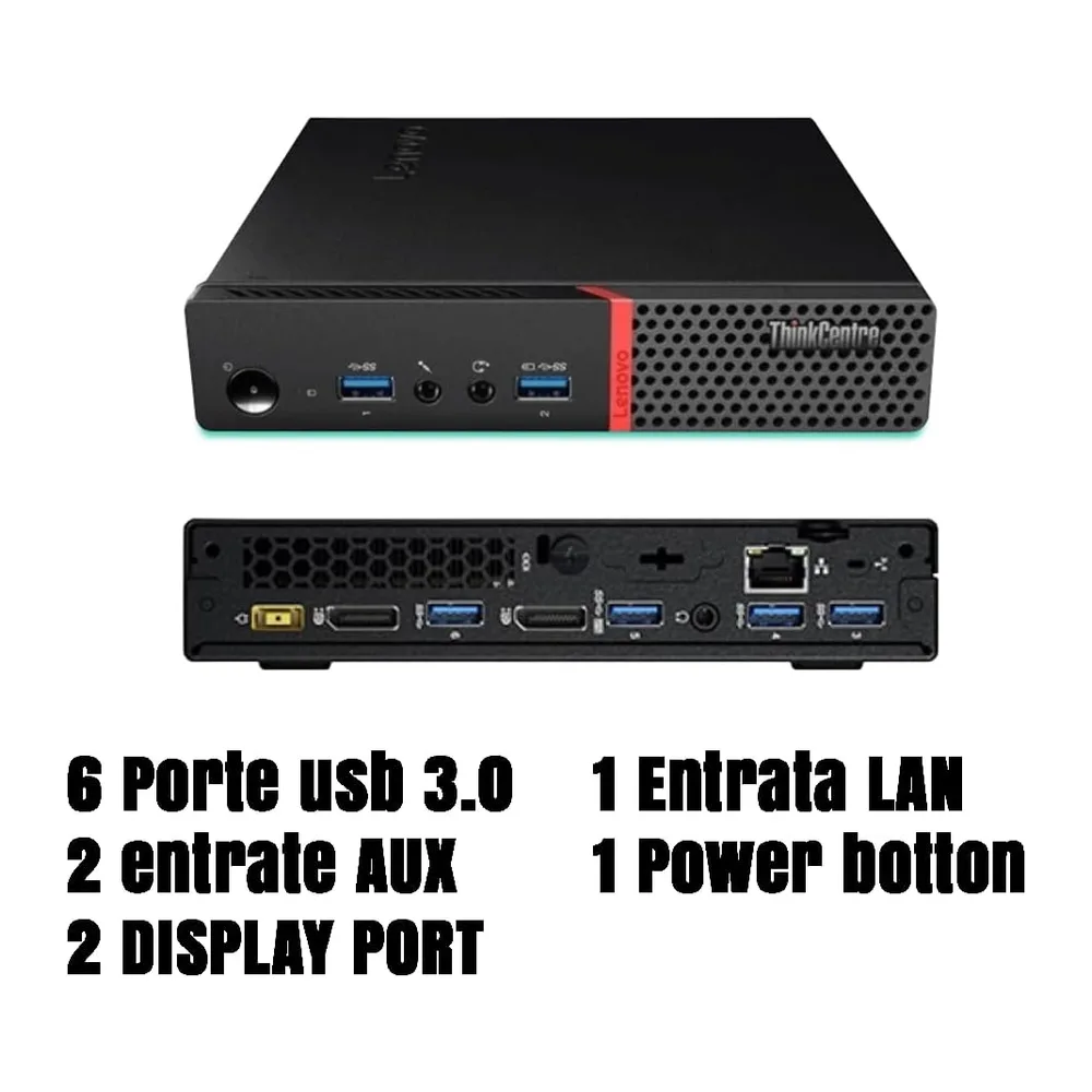 Lenovo Mini PC Computer Fisso ThinkCentre M900 — 4