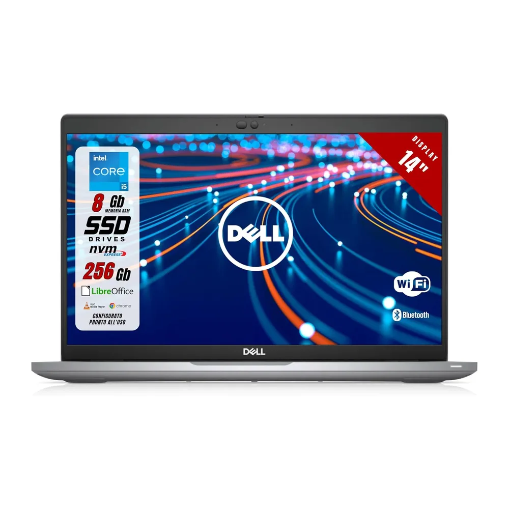 Dell Latitude 5420 - Pc Portatile Display 14" - Intel i5-1135G7 4 Core 2.40Ghz - 8 GB Ram, SSD da 256 GB -