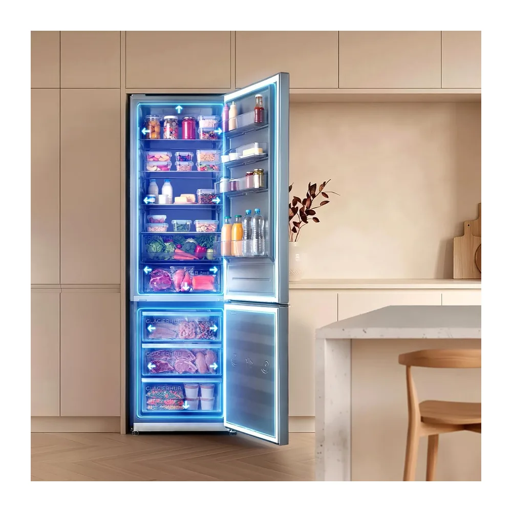 Cecotec Frigorifero Combinato No Frost 405 L Bolero CoolMarket Combi 405 MC Inox D. Altezza 200 cm — 6