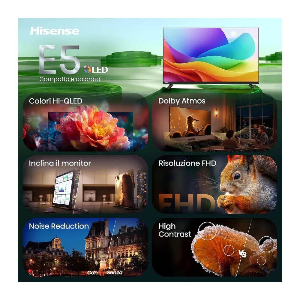 Hisense Smart TV QLED 40" Full HD TV 40E5ST [Classe di efficienza energetica E] — 3