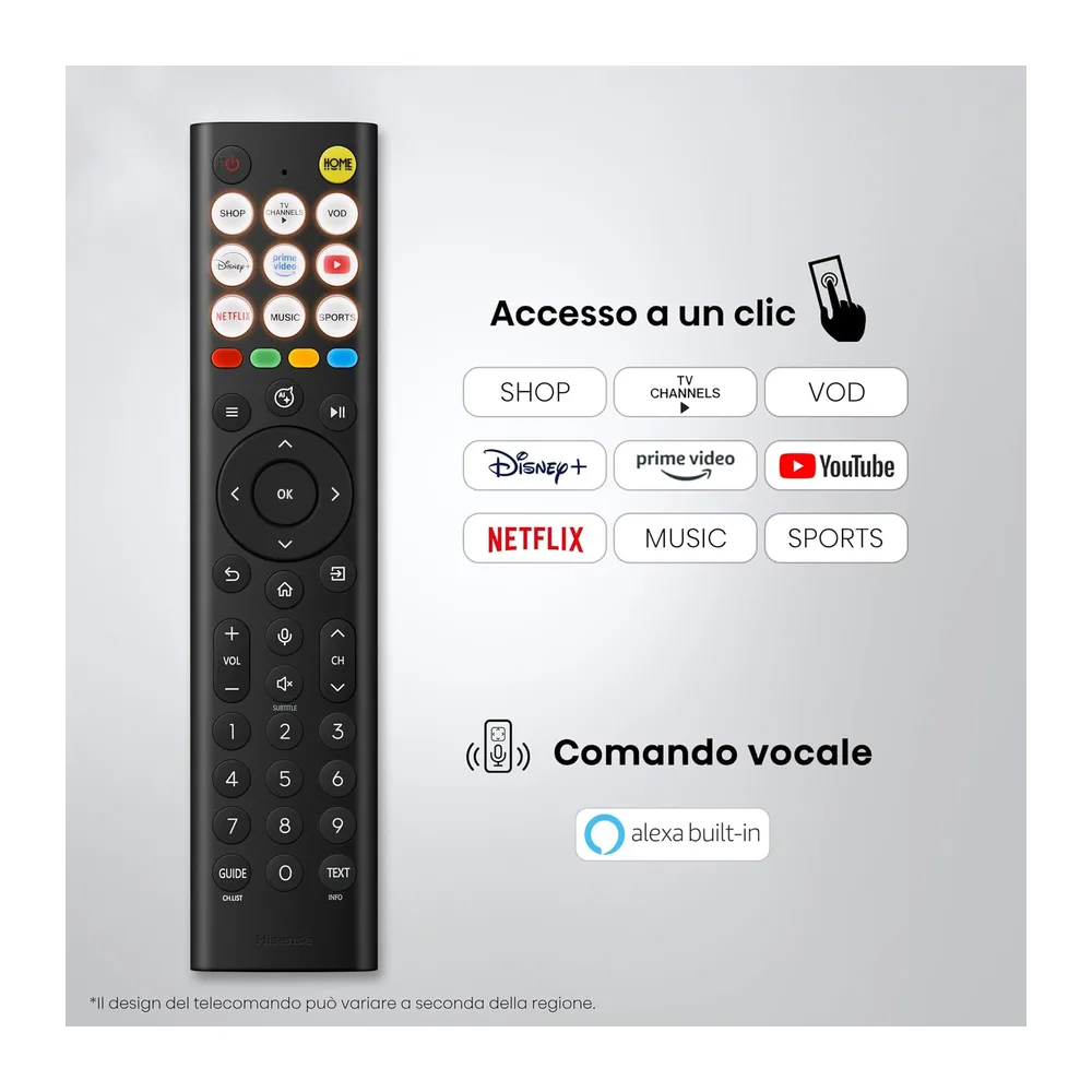 Hisense Smart TV QLED 55" 4K 55E7DS [Classe di efficienza energetica E] — 4