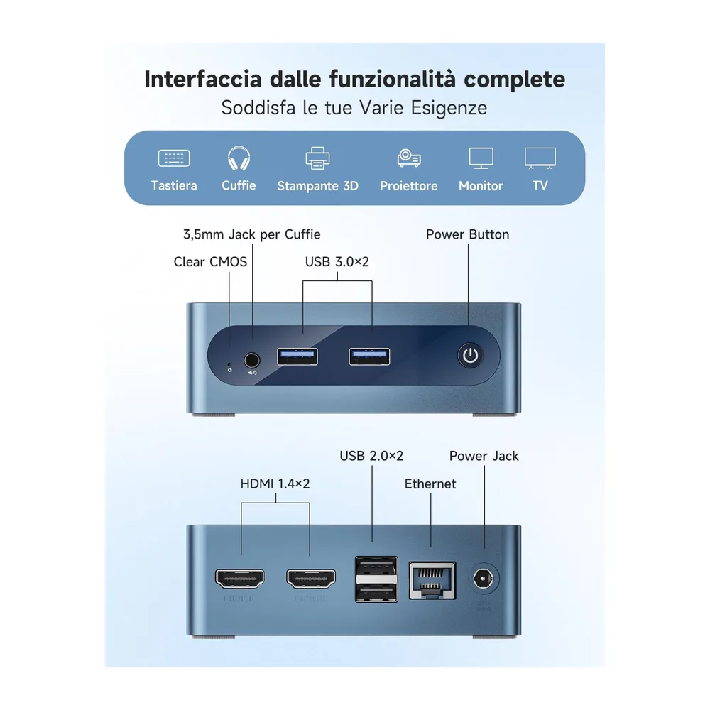 BMAX Mini PC Intel Celeron J3355 6GB RAM — 5