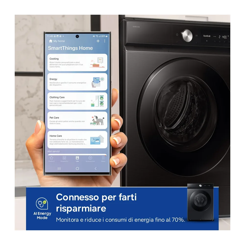 Samsung Lavatrice Bespoke AI EcoDosatore F-WM117B94GB3M Libera installazione — 4