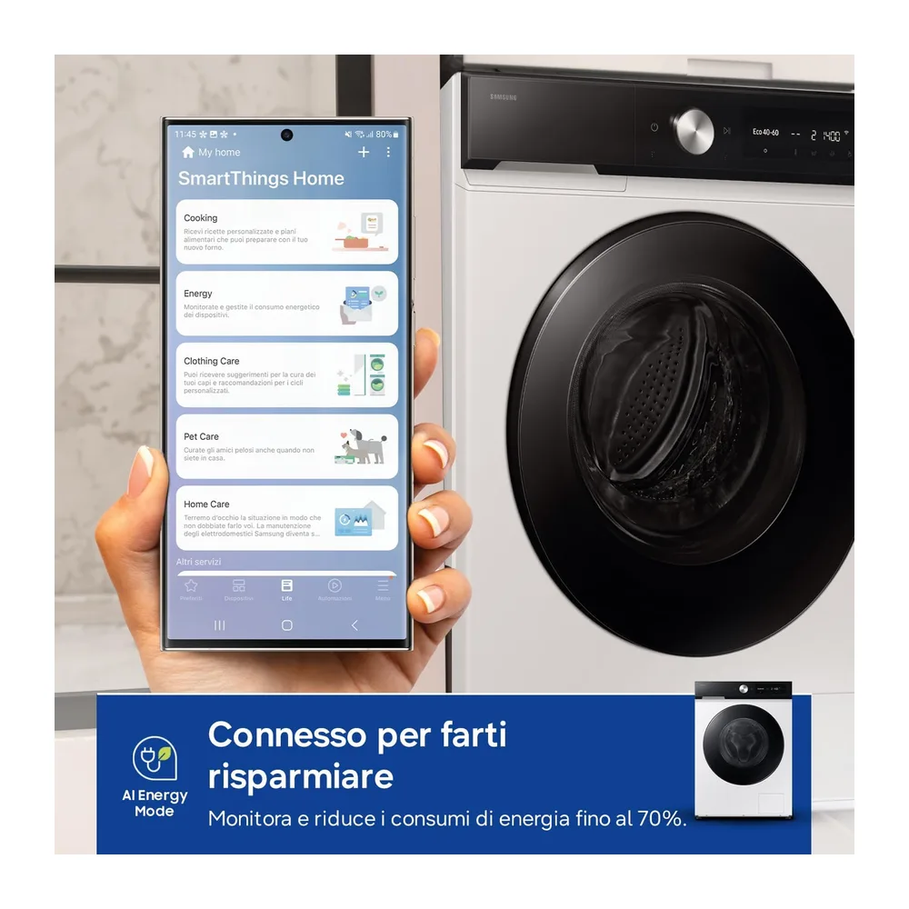 Samsung Lavatrice Bespoke AI EcoDosatore F-WM117B94GE3M — 5