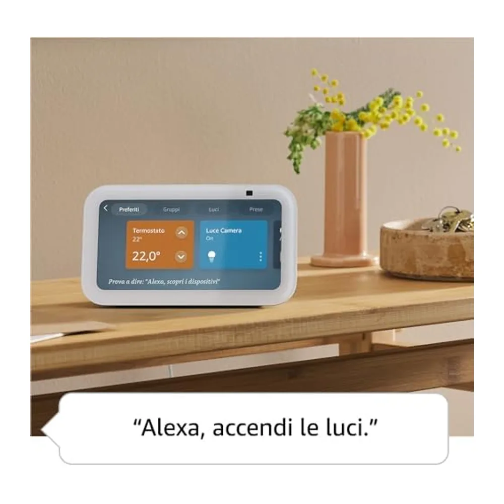 Echo Show 5 (Ultimo modello) | Bianco + Ring Intercom Video (versione 2025, ultimo modello) — 3