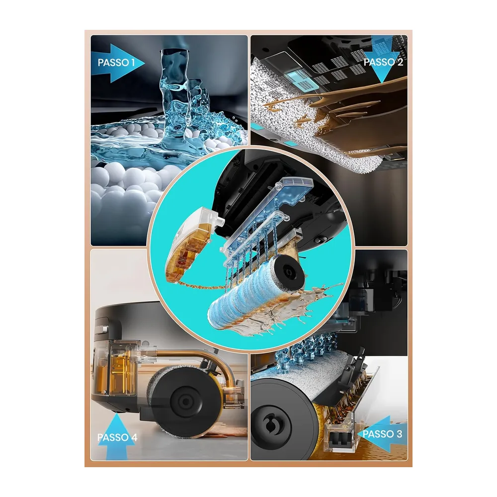 Lefant M210 PRO OMNI Robot Aspirapolvere Lavapavimenti con Rullo 20.000Pa — 4
