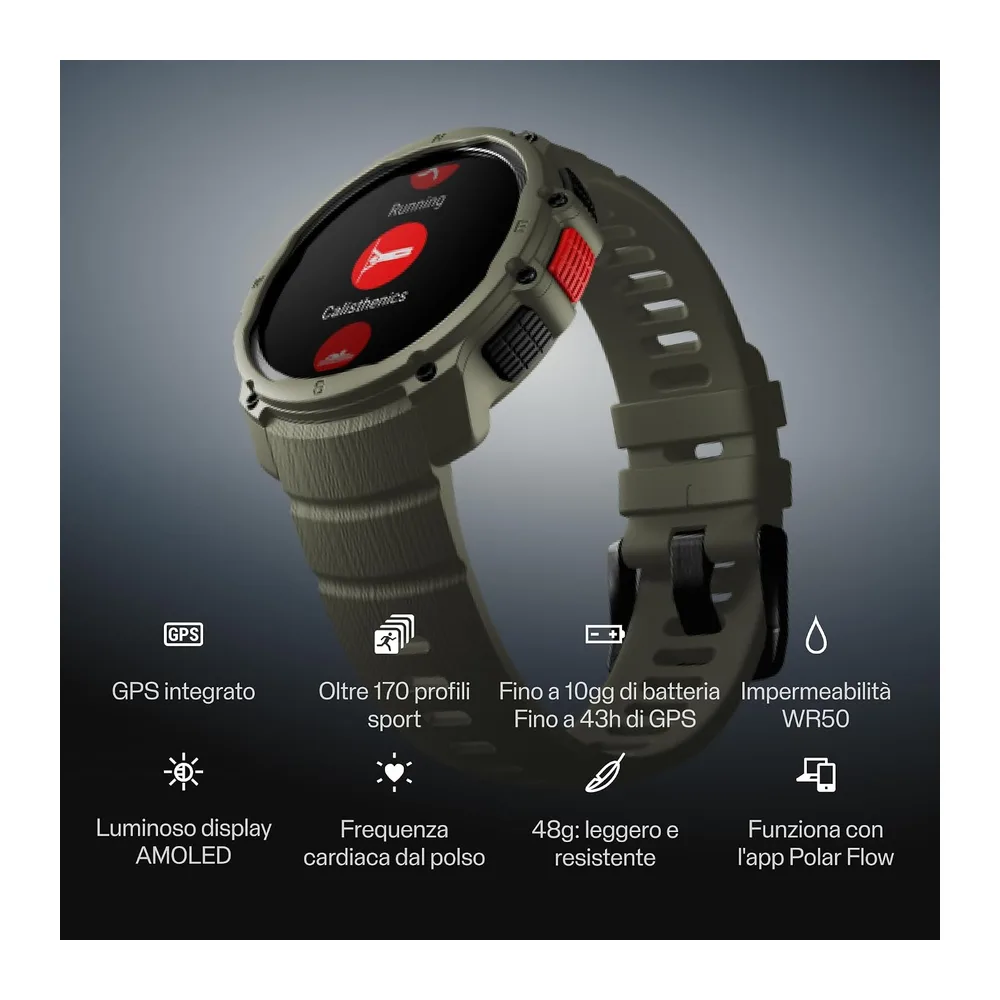 Polar Street X Orologio Running GPS per Allenamento Ibrido — 2