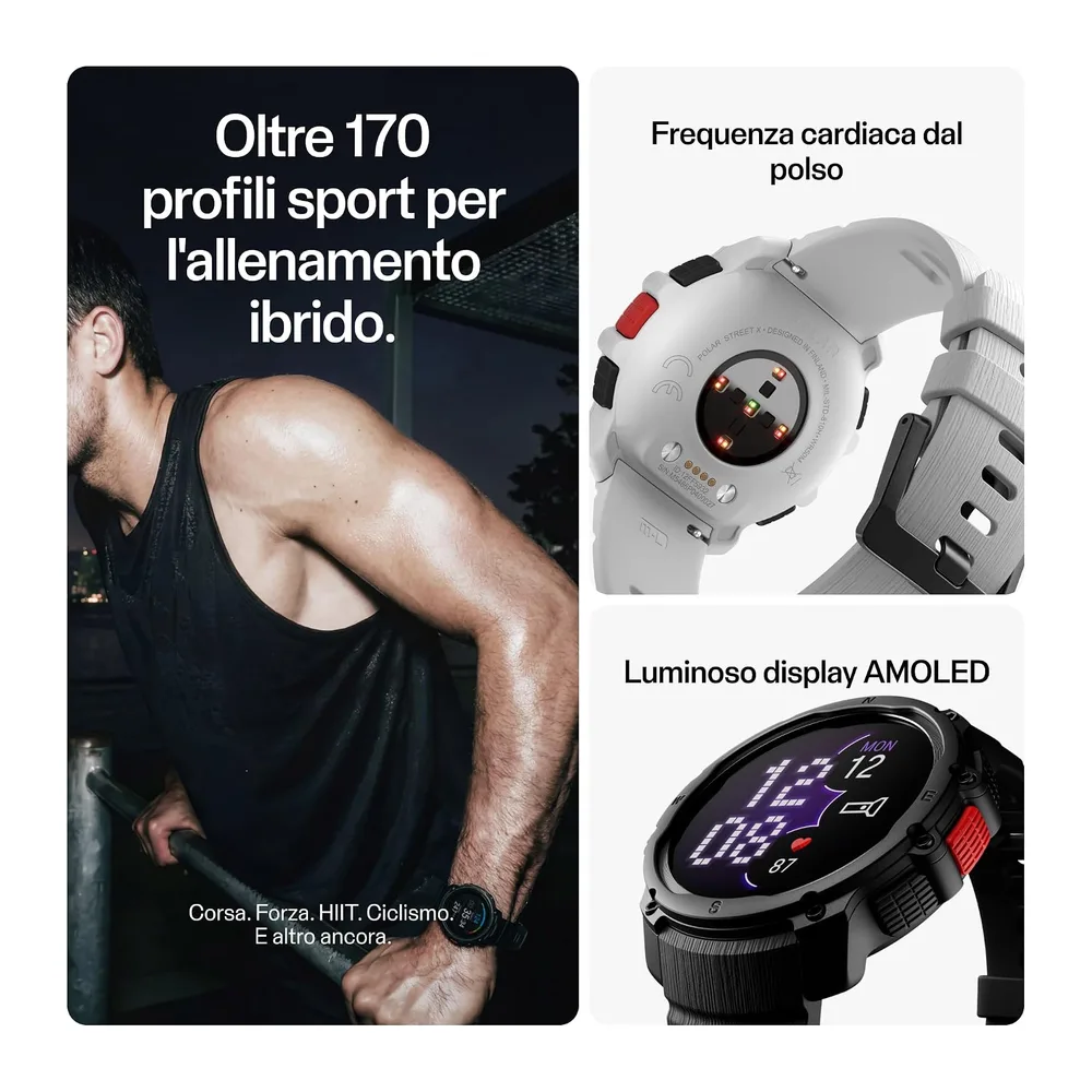 Polar Street X Orologio Running GPS per Allenamento Ibrido — 6