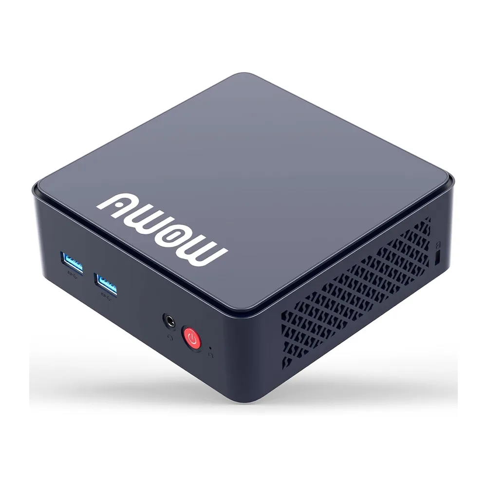 AWOW Mini PC con N100 (fino a 3,4 GHz), 16 GB DDR4 RAM, 512 GB SSD, Wi-11 Pro, 4 K UHD, doppio display, WiFi