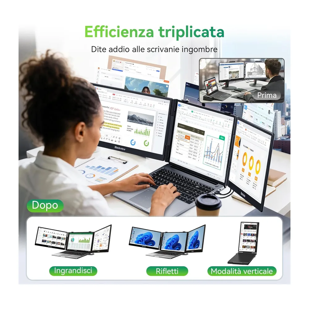 Blackview DCM5 Monitor Portatile per Laptop — 3