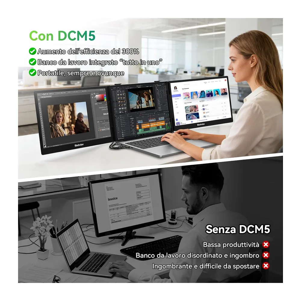 Blackview DCM5 Monitor Portatile per Laptop — 5