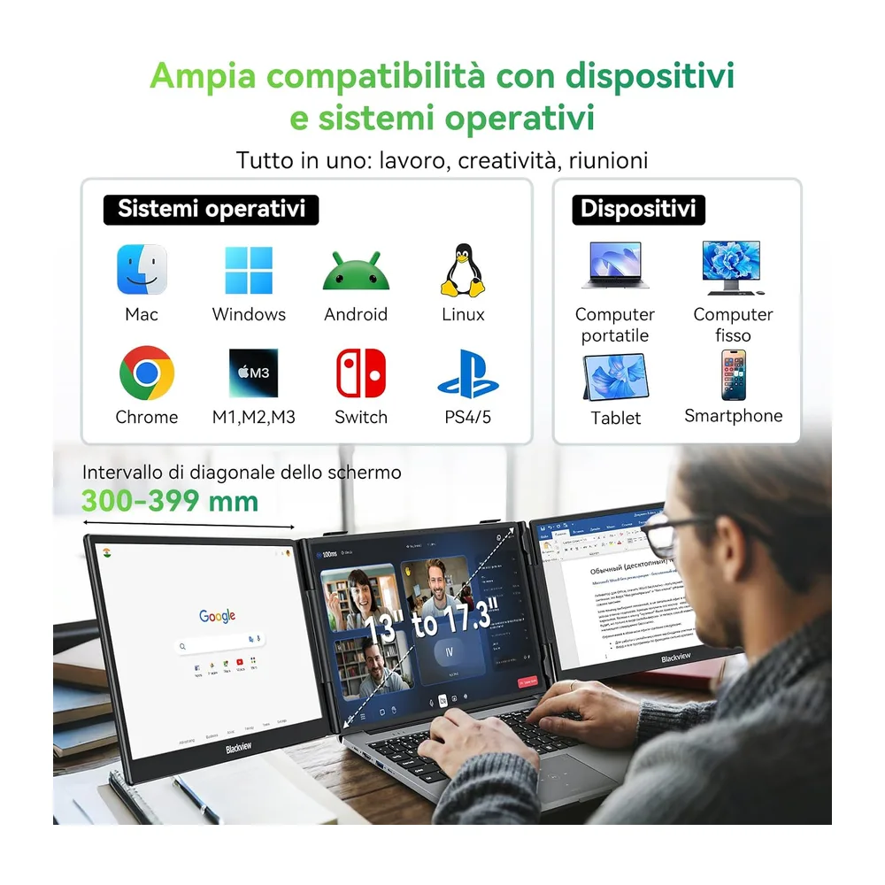 Blackview DCM5 Monitor Portatile per Laptop — 6