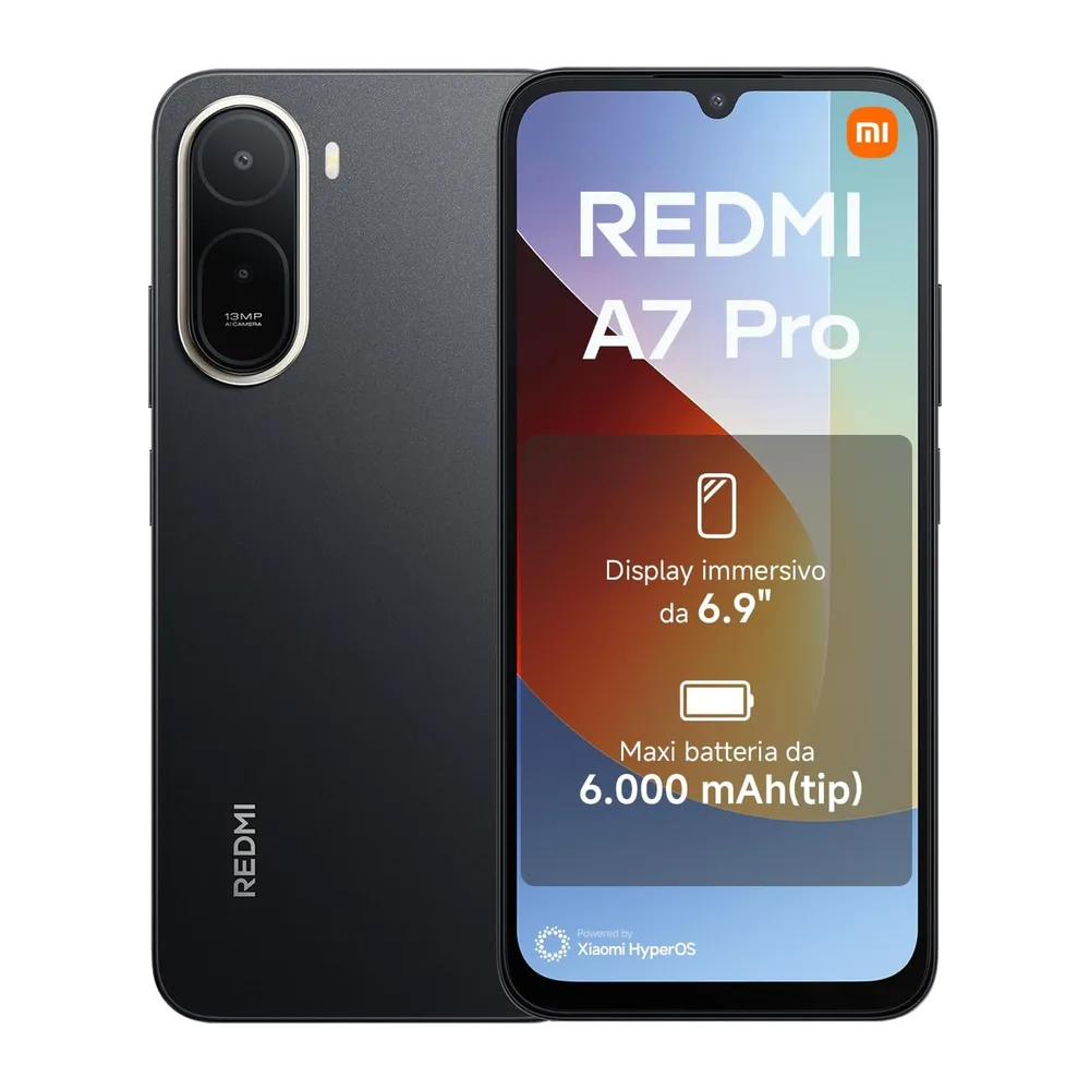 XIAOMI REDMI A7 Pro Smartphone 4+64GB,Nero. Display immersivo 6,9"