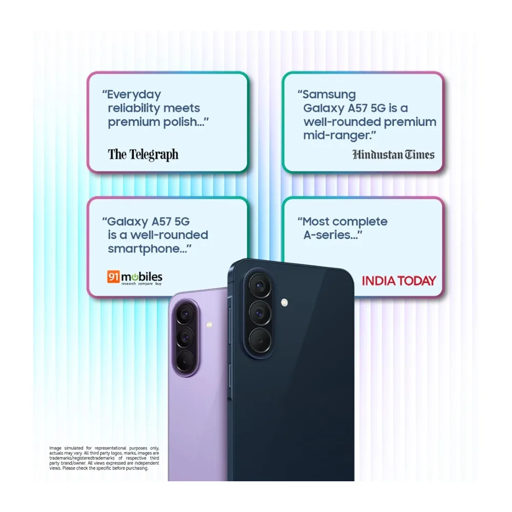Samsung Galaxy A57 5G (Awesome Navy, 8 GB di RAM, 256 GB di archiviazione), Agentic AI, Tripla fotocamera con — 4