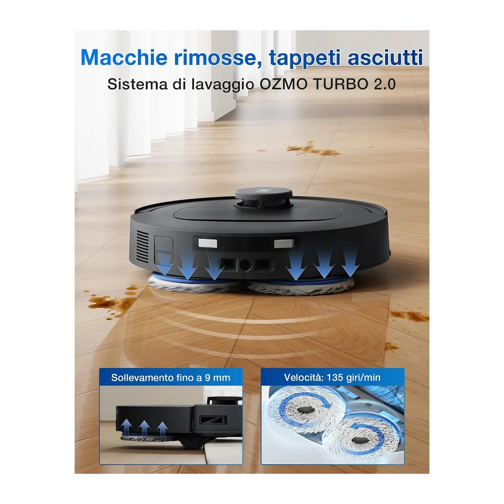 ECOVACS T30e OMNI Robot Aspirapolvere Lavapavimenti 25000 Pa — 3