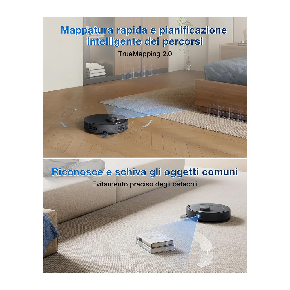 ECOVACS T30e OMNI Robot Aspirapolvere Lavapavimenti 25000 Pa — 5