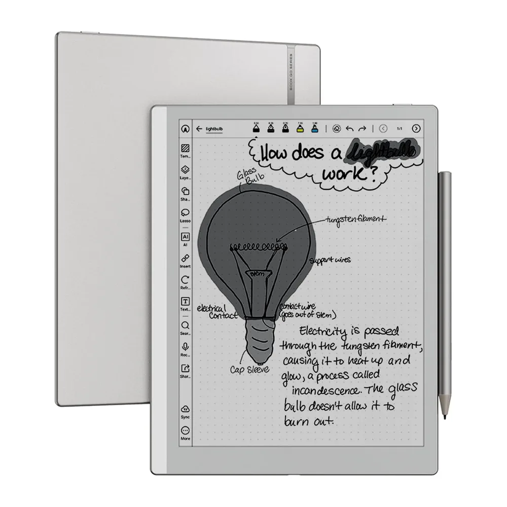 BOOX Go 10.3 Gen2 Lumi ePaper Tablet 10.3" Luce Anteriore Monocromatica 300 PPP 64 GB Android 15 E-Ink