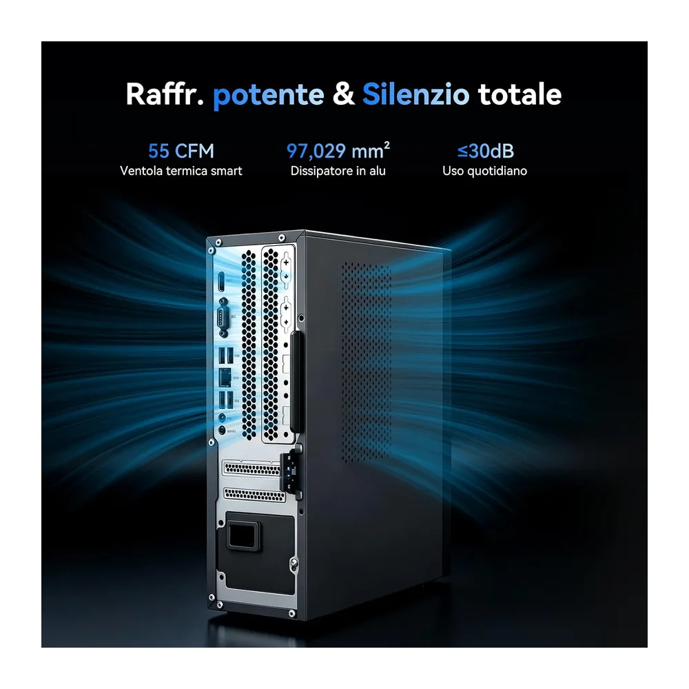 Blackview NEX60 PC Fisso SFF Win 11 Pro, 13th Gen Intel Core 5 210H (8C/12T), 16GB RAM 512GB SSD (Up to — 5