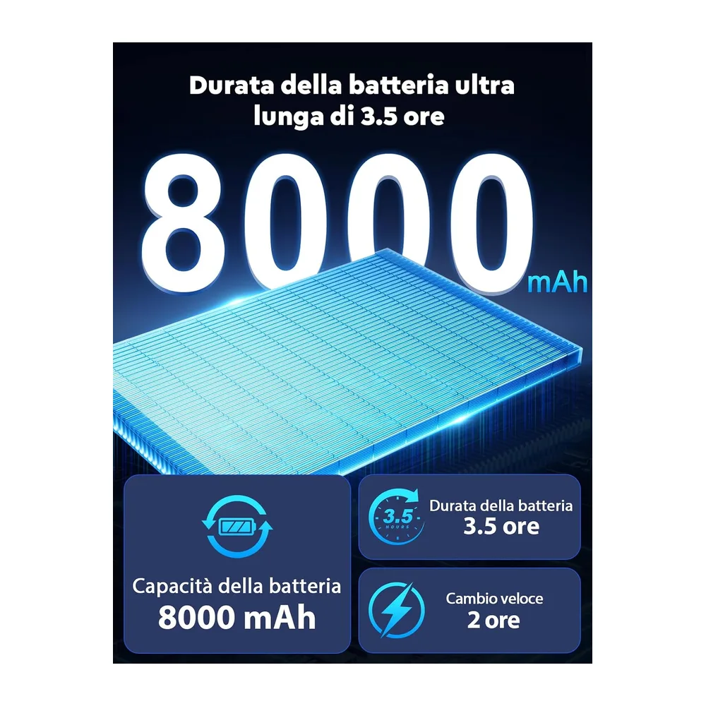 17.3" 2K Monitor portatile Wireless con Batteria 8000 mAh — 6