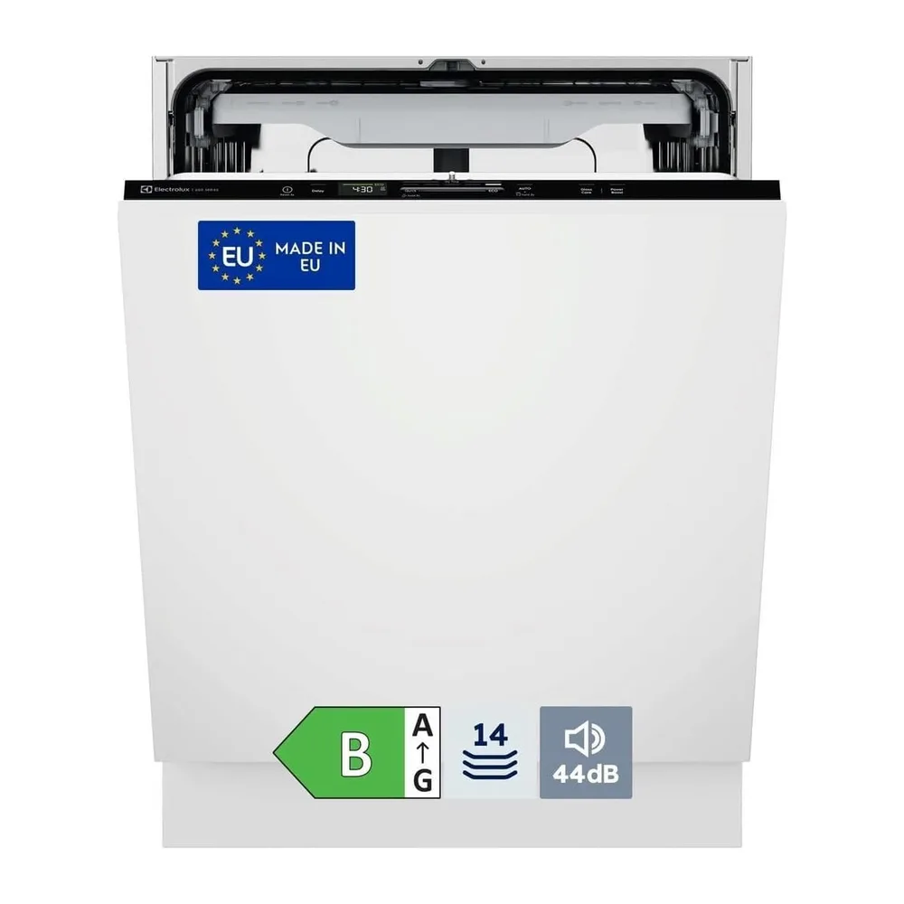 Electrolux E62LB203S Lavastoviglie Incasso Totale 60 cm AirDry Silenziosa [Classe di efficienza energetica B]