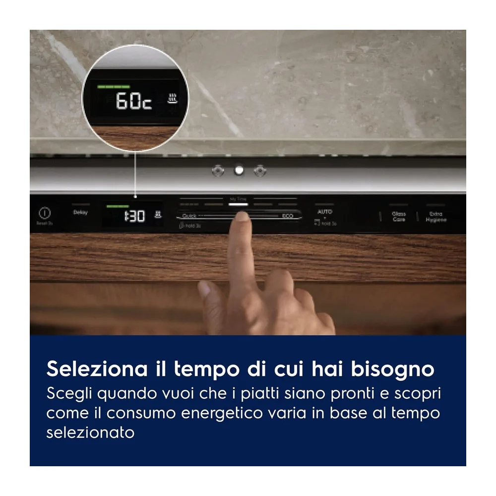 Electrolux E62LB203S Lavastoviglie Incasso Totale 60 cm AirDry Silenziosa [Classe di efficienza energetica B] — 2
