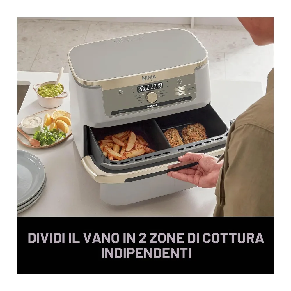 Ninja MAX, Friggitrice ad Aria, Formato Famiglia, Pietra Oro, AF180EUSD — 5