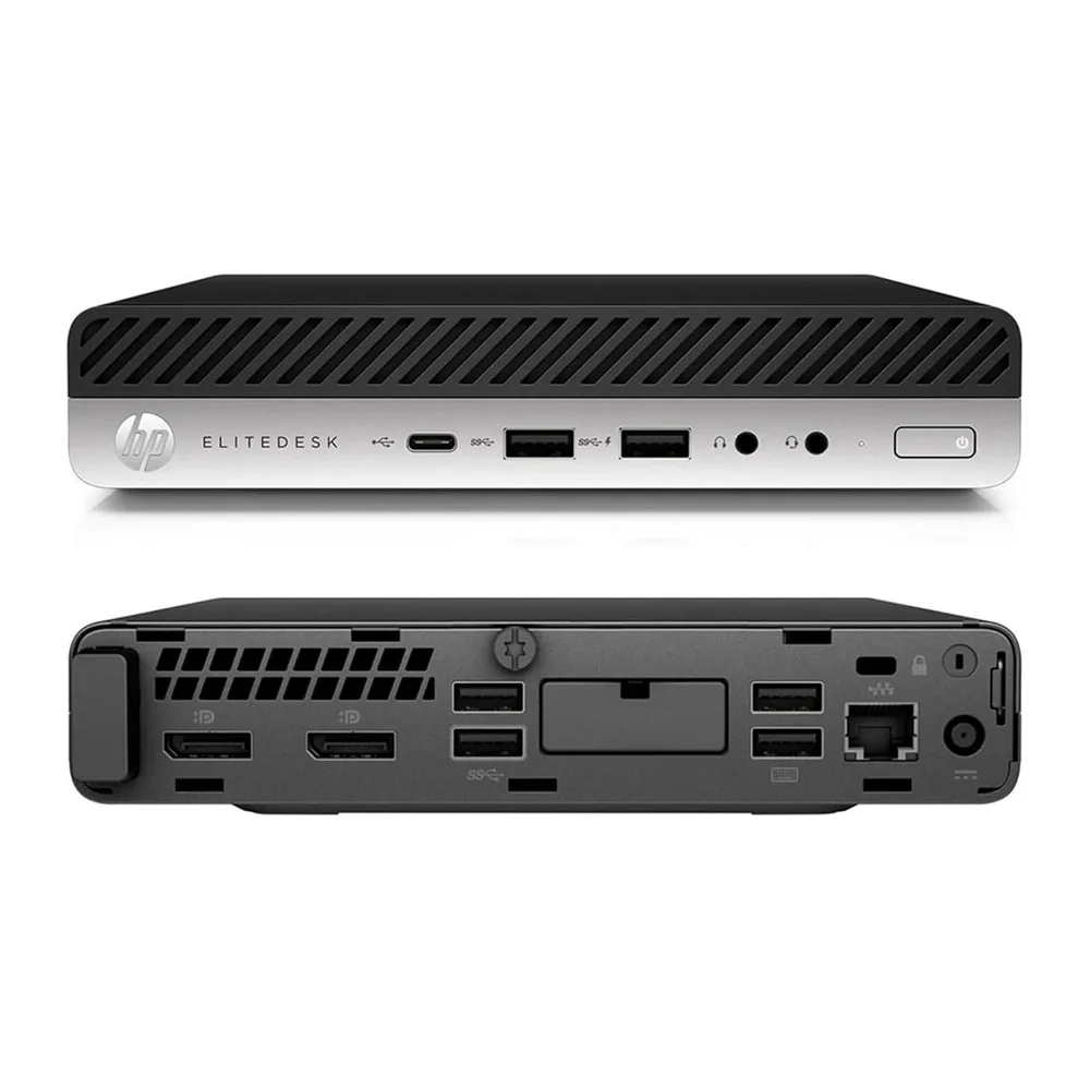 HP EliteDesk 800 G5 - Mini Intel i5-9500T 6 Core 2.20Ghz - Ram 16Gb SSD 512Gb - Pc Desktop Tiny Pronto — 2