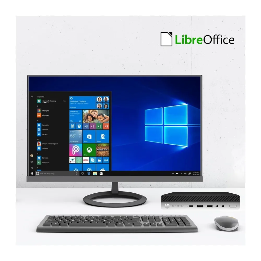 HP EliteDesk 800 G5 - Mini Intel i5-9500T 6 Core 2.20Ghz - Ram 16Gb SSD 512Gb - Pc Desktop Tiny Pronto — 6