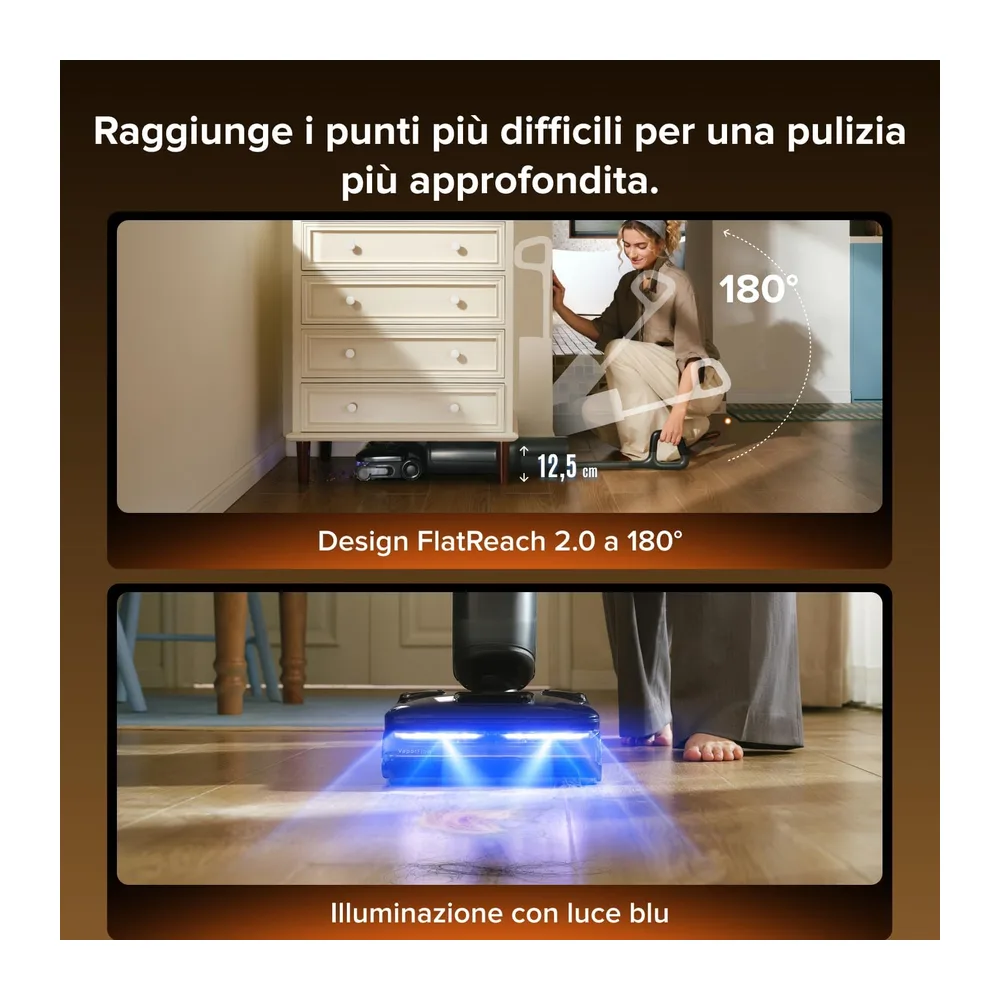 roborock F25 Steam Set Aspirapolvere Lavapavimenti a Vapore Senza Fili — 3