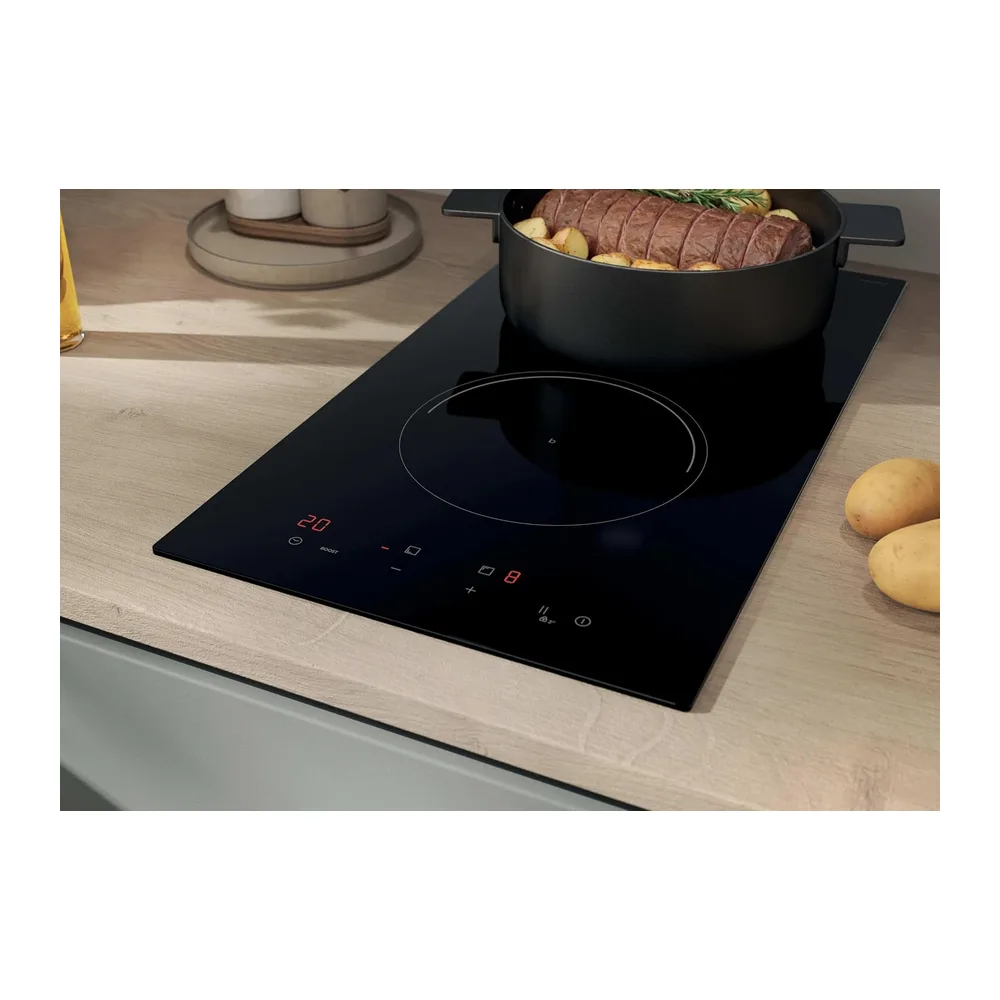 Candy CI32CBB - Piastra a induzione Domino, 2 zone, 30 cm, 9 livelli di potenza, 3,5 kW, comandi centrali, — 4
