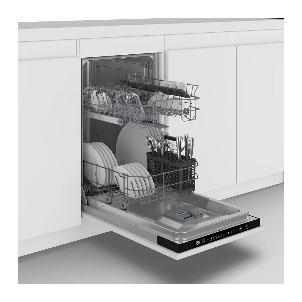 BDIS16030 - Lavastoviglie da Incasso 45 cm, Slim, 10 Coperti, a Scomparsa Totale, Classe energetica D [Classe — 2