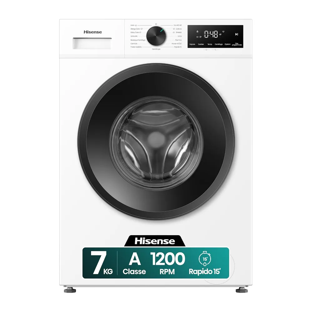 Hisense WF1I7022BWJ NUOVA Lavatrice Slim 7 kg