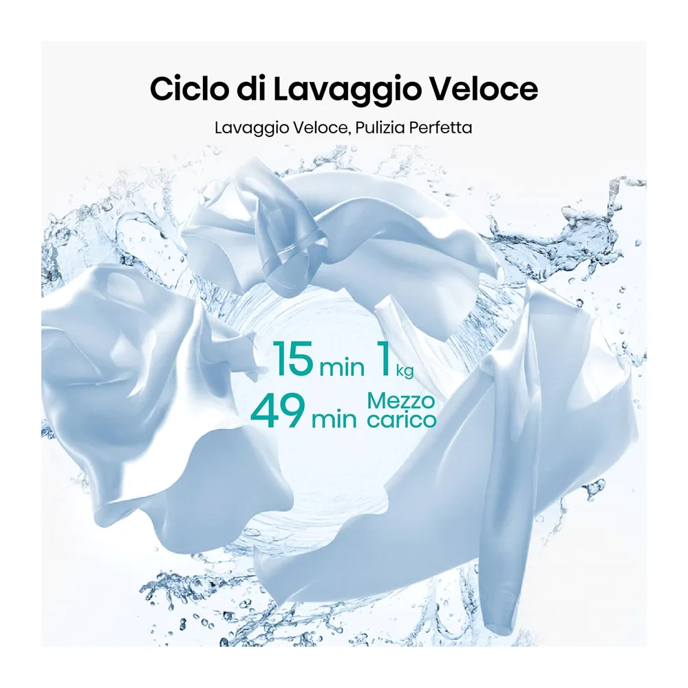 Hisense WF1I7022BWJ NUOVA Lavatrice Slim 7 kg — 5