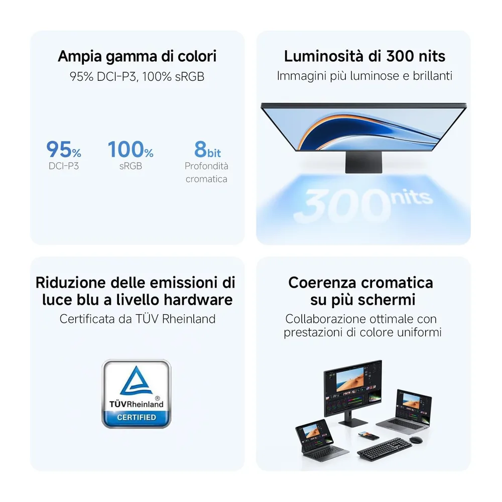 XIAOMI Monitor 2K QHD 27 Pollici, 120Hz, 2560 x 1440,100% sRGB, P27QDA-RAGL [Classe di efficienza energetica — 3