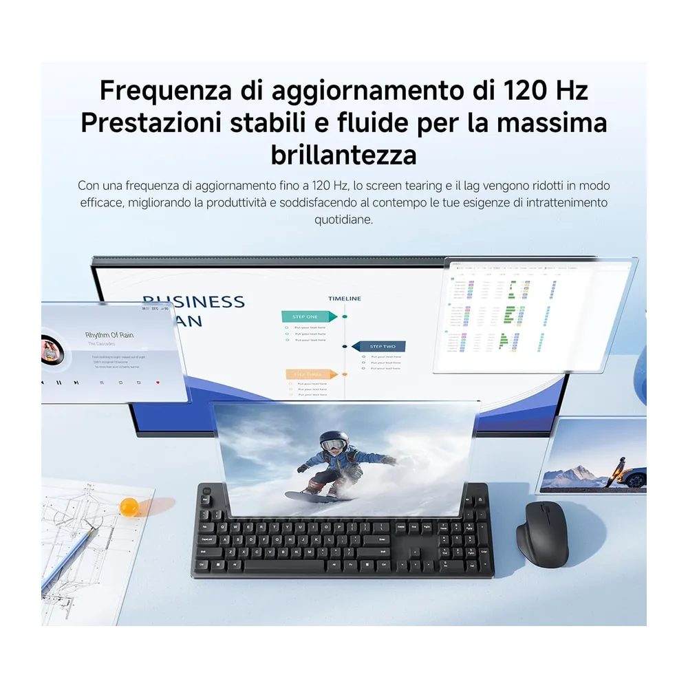 XIAOMI Monitor 2K QHD 27 Pollici, 120Hz, 2560 x 1440,100% sRGB, P27QDA-RAGL [Classe di efficienza energetica — 5