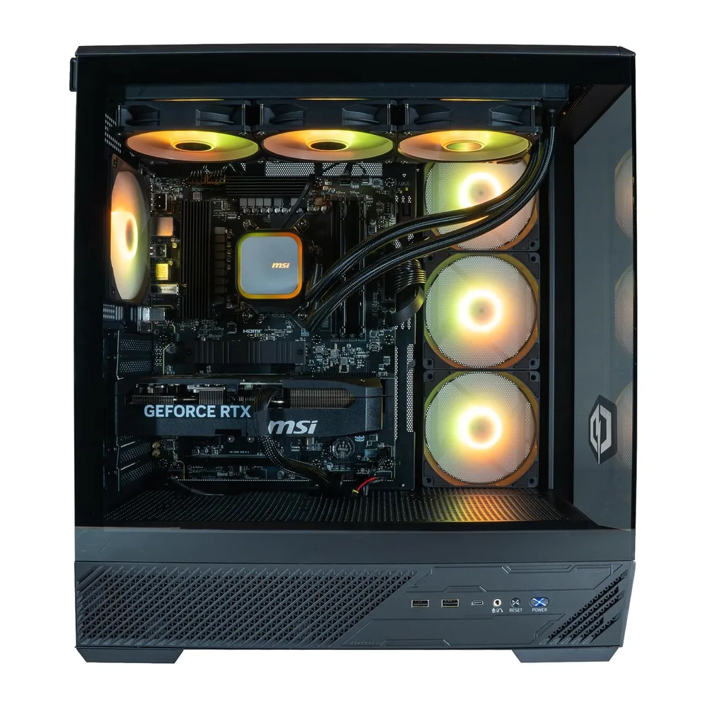 CYBERPOWERPC x MSI PBM Gaming PC - AMD Ryzen 7 9800X3D, Nvidia RTX 5080, 32GB RAM, 1TB NVMe SSD, 1000W PSU, — 5