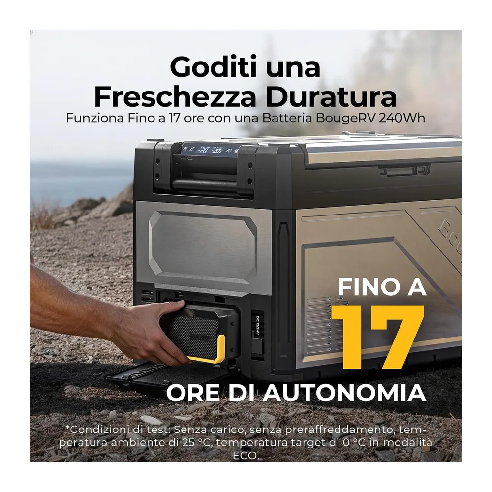 BougeRV Rocky V3.0 Doppia Zona Frigo Auto 52L con Batteria 240Wh — 4
